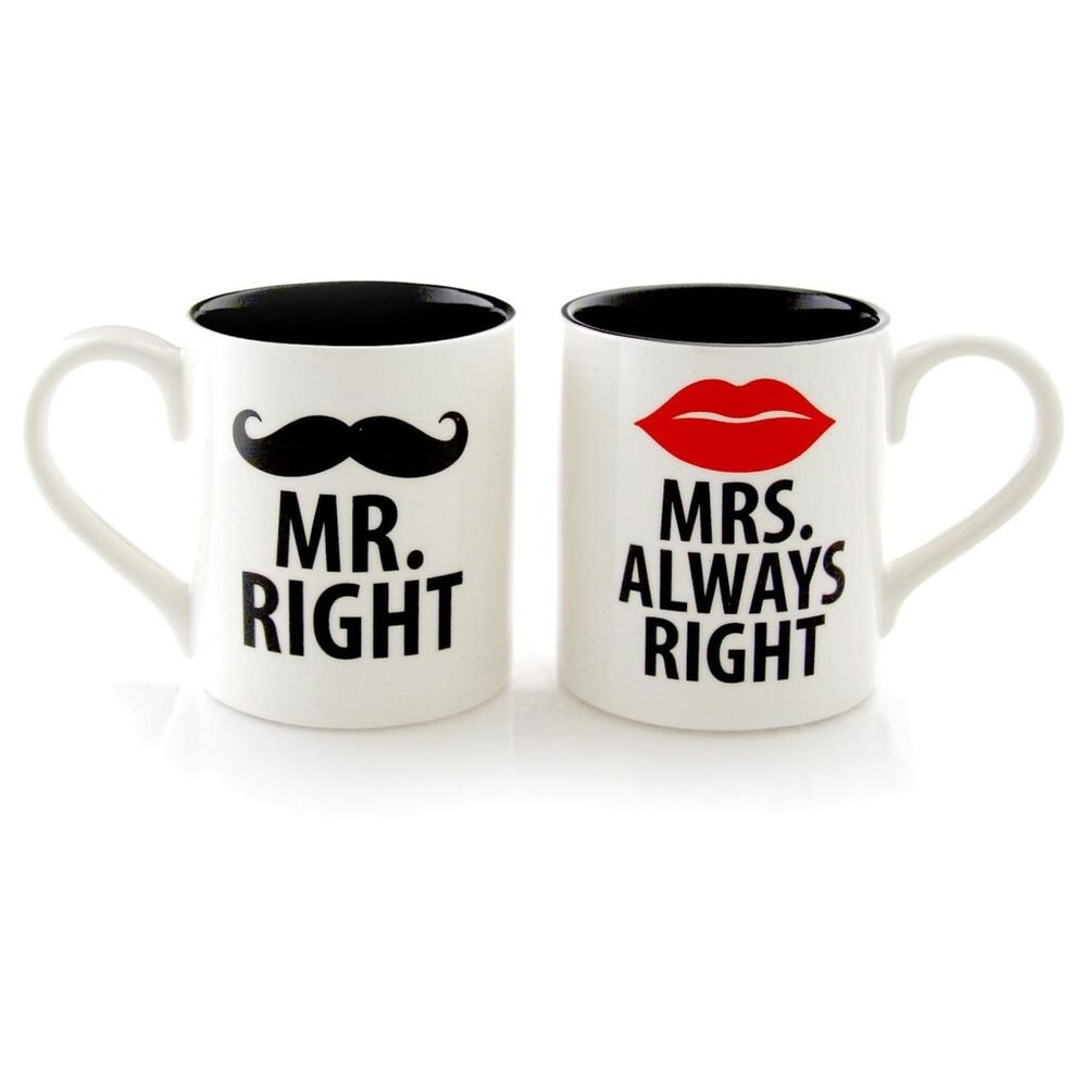 Mr. Right & Mrs. Always Right Mugs Bundle-NewlyWed
